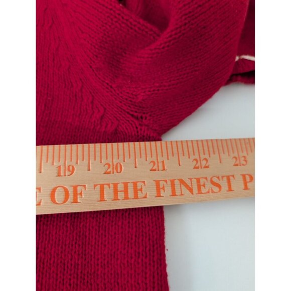 Studio Joy Dog Christmas Cardigan Womens Size Large Red Beaded Sweater - Picture 13 of 14